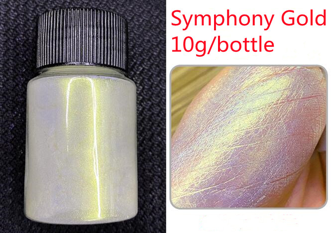 Poudre de Mica pour ongles, pigment symphonique, perle, effet sirène, pour peinture en résine, fabrication de bijoux, colorants nacrés: green