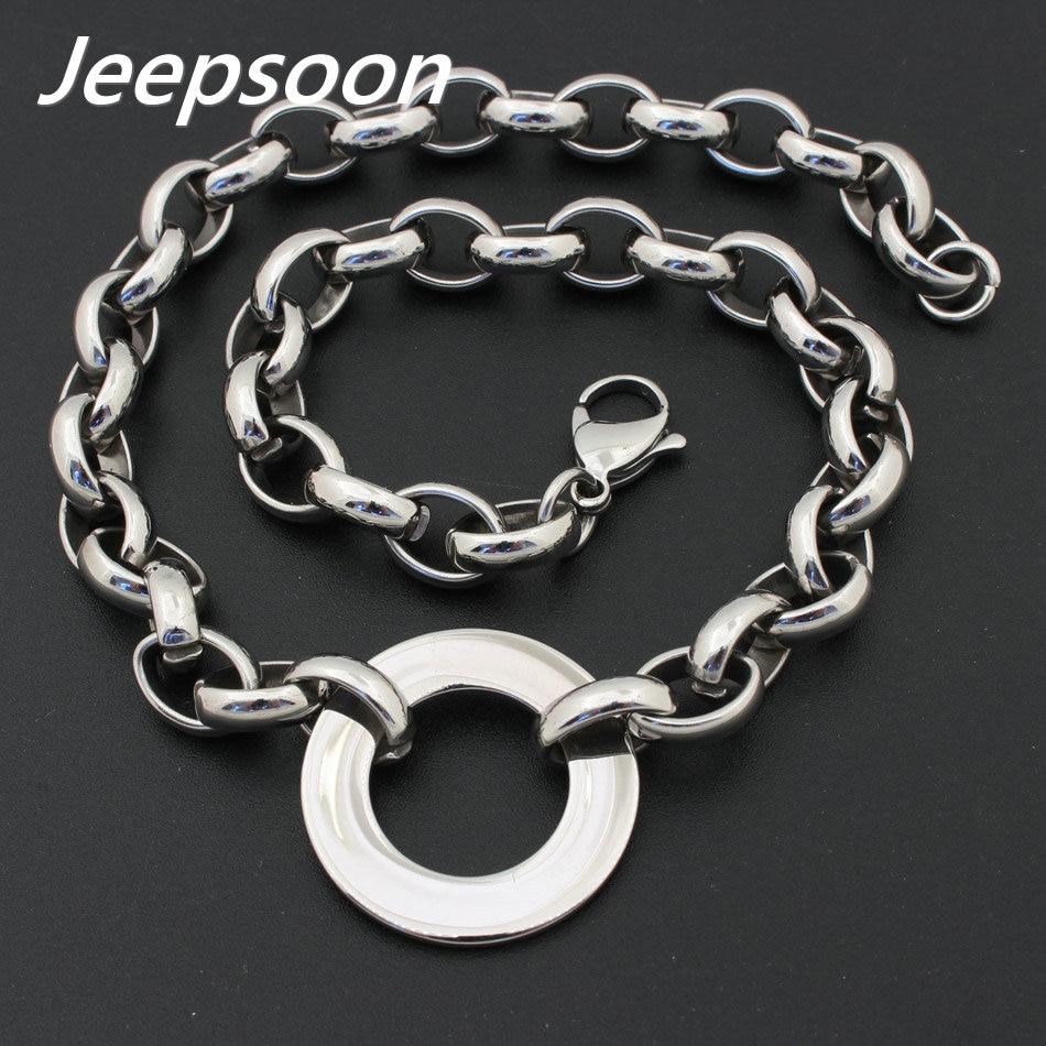 Stainless Steel Jewelry For Woman Round Necklace Chain Multi-Color For Choose Jeepsoon NGEGAEBG