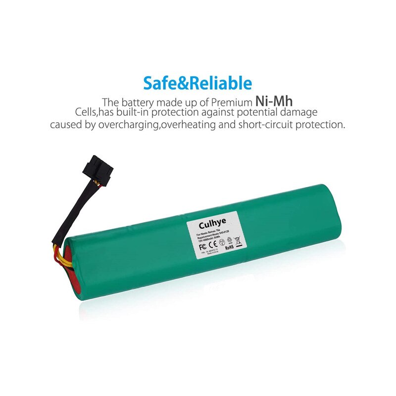 12V 4500mAh Ni-Mh Replacement Battery for Neato Botavc Series and Botvac D Neato Botvac 70e, 75, 80, 85, D75, D80, D85