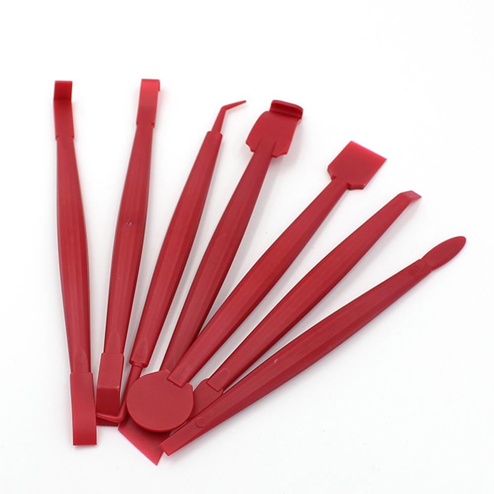 7 pièces ensemble housse de voiture en vinyle Film raclette grattoir outils bord-fermeture outil pour Automobile Film collant voiture style