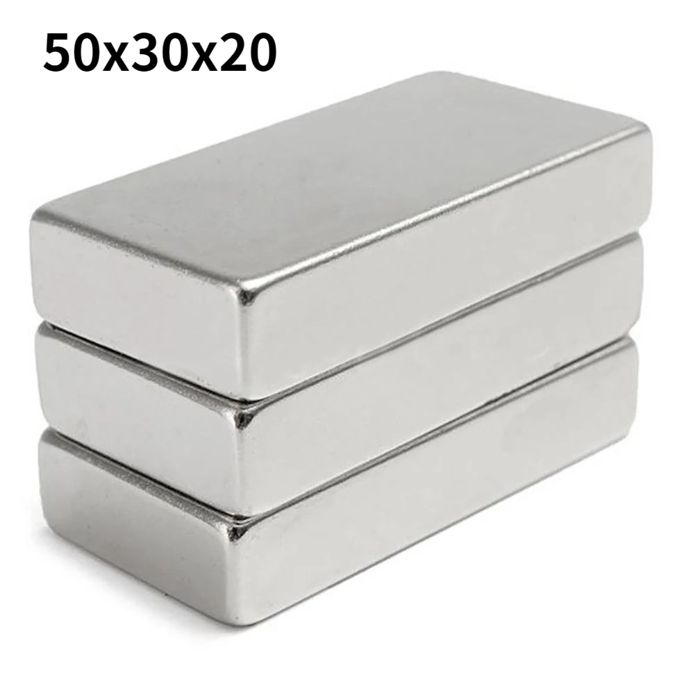 N52 Magnet Super Powerful Square Magnet 50x30x20mm Neodymium Magnet Large Magnetic Rare Earth Magnet