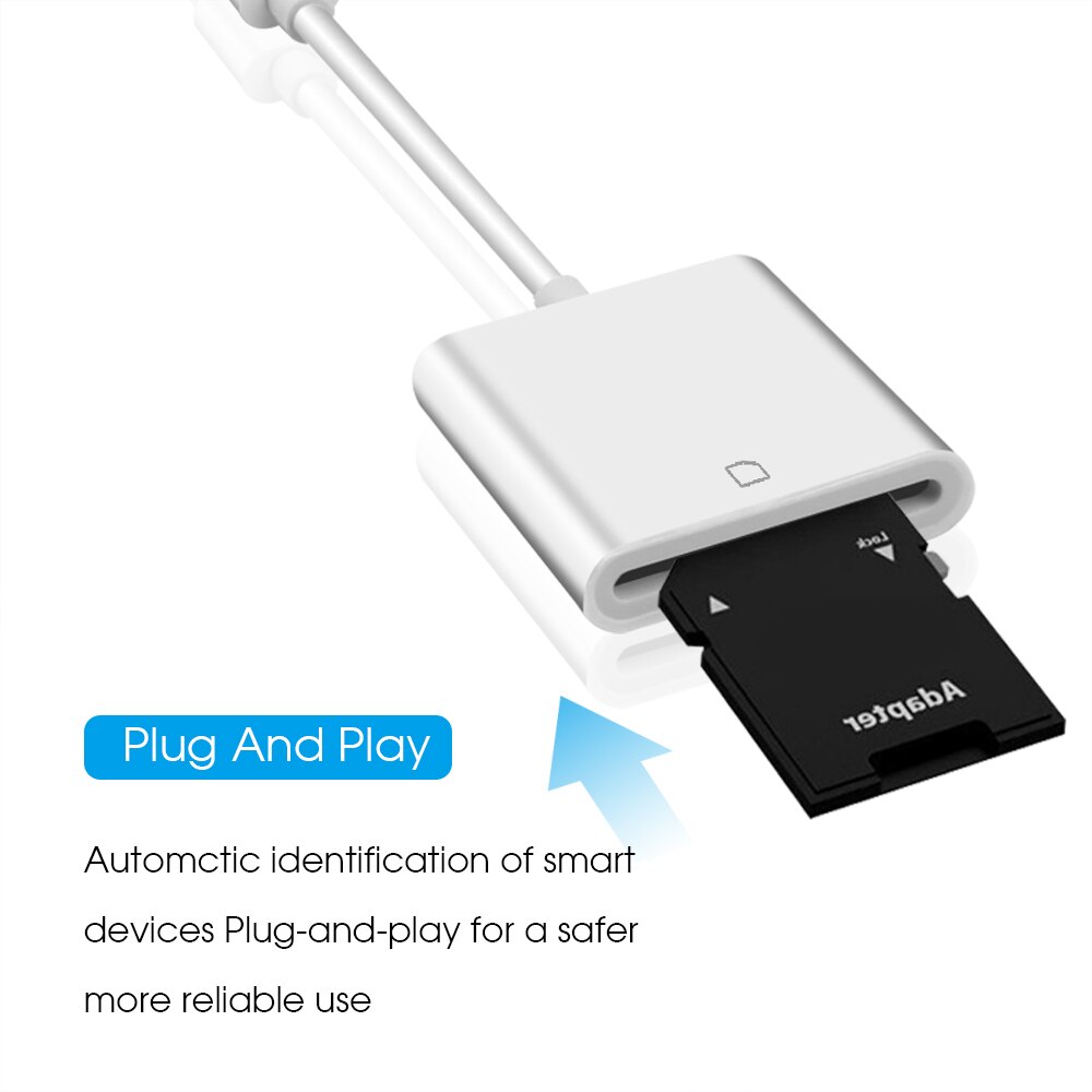 Portatile USB 3.1 Tipo C USB-C per SD SDXC Adattatore Lettore di Schede di Cavo di Tipo-C lettore di Schede di OTG per macbook Samsung Huawei Xiaomi