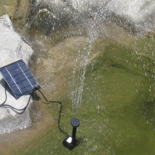 Solar Powered Panel Fountain Garden Pool Pond Submersible Water Pump