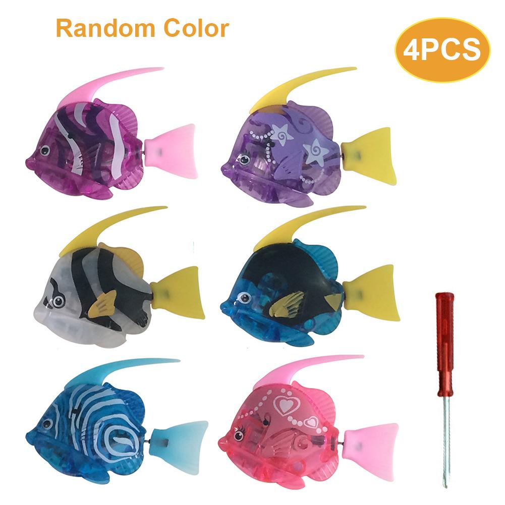 Electric Fish Toy Interesting Durable Robot Simulation Doll with LED Lights Swimming Floating Toy