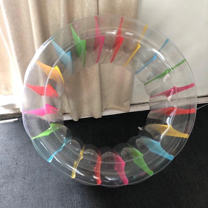 Pvc opblaasbare rollerbal speelgoed gras waterroller kinderen multifunctionele kruiprol
