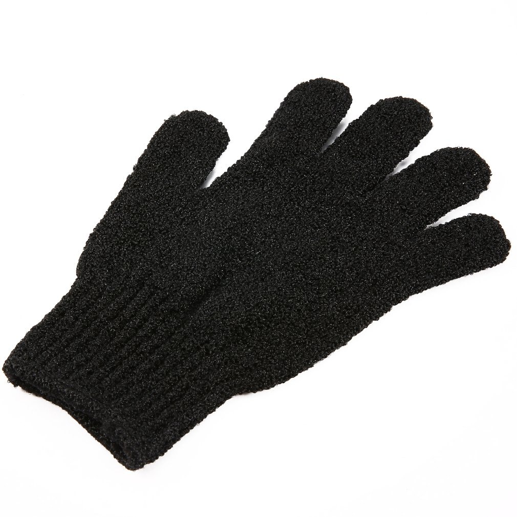 Black Exfoliating Gloves Full Body Scrub Dead Cells Soft Skin Blood Circulation Shower Bath Spa Exfoliation Accessories