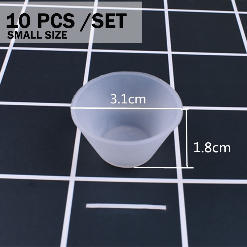 100ml-750ml silikone målekop split kop til diy epoxy harpiks smykker tilbehør gør værktøjer