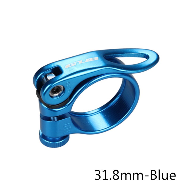 31.8/34.9mm Rode Zadelpenklem Zwart Goud Blauw Titanium Fiets Ultralight Lock Fiets Zadelpennen Klemmen Bike Zadelpen clip GUB