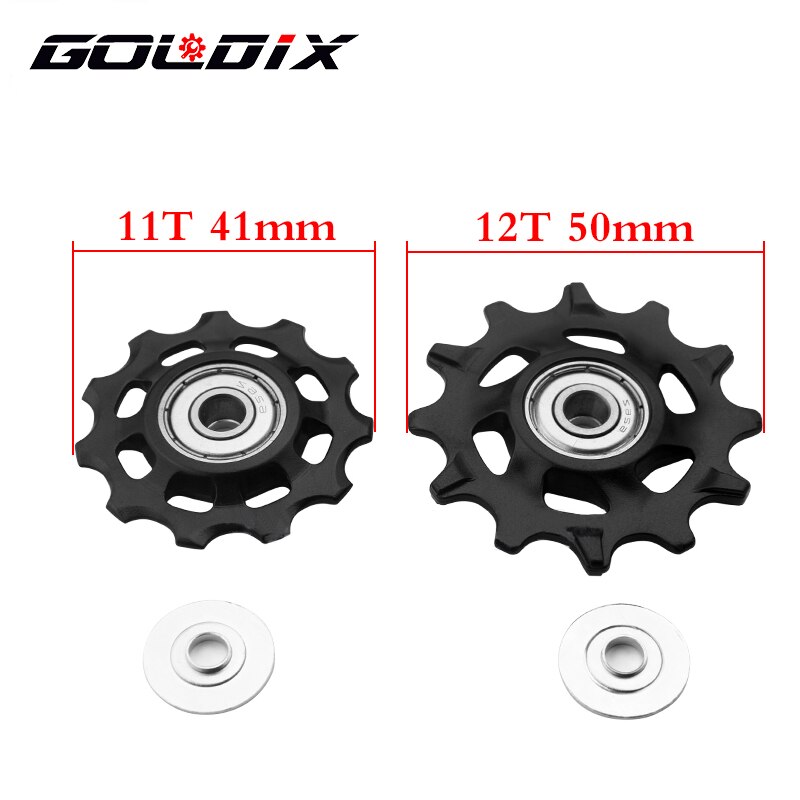 GOLDIX MTB Fahrrad Pulley Rad Nylon Faser 11T 12T Rennrad Jockey Schaltwerk Reparatur Kit für Shimano sram X01 XX1 GX NX