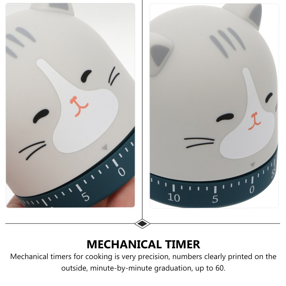 Cartoon Kitchen Timer Manual Mechanical Baking Cooking 60 Minute Timer