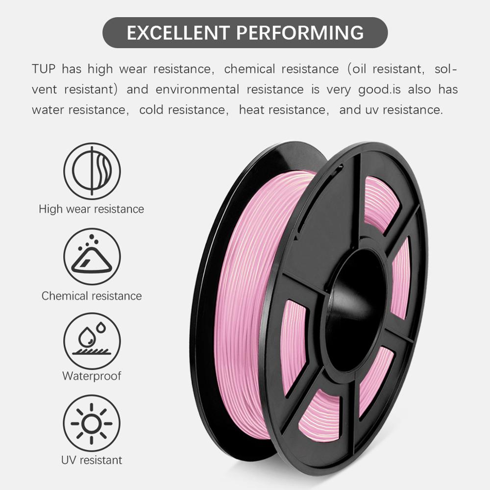 Tpu 3D Printing Filament Roll Roze Flexibele 1.75Mm 0.5Kg Filament Zachte Filamenten Kleurrijke Afdrukken Materiaal Voor Fdm 3D printer