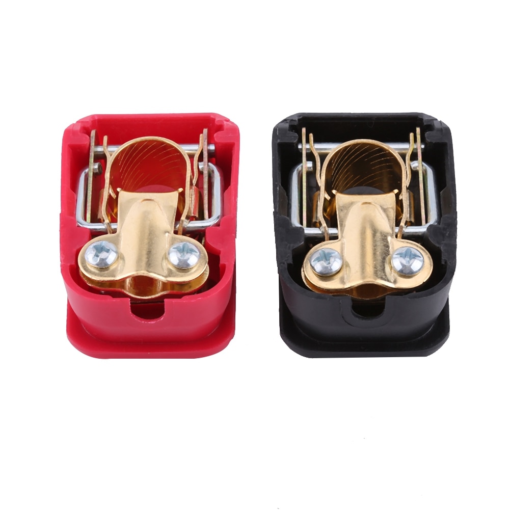 1 Pair 12V Quick Release Car Battery Terminals Clamps Connector Standard Round Post Sizes Batteries Fit For Caravan Motorhome