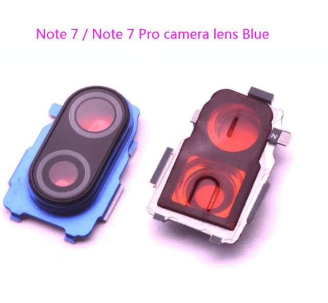 Dla Xiaomi Redmi Note 7 Pro pokrywa baterii dla Redmi 7 obudowa tylna obudowa obudowa szklana obudowa dla Redmi Note7 pokrywa baterii: camera lens Blue