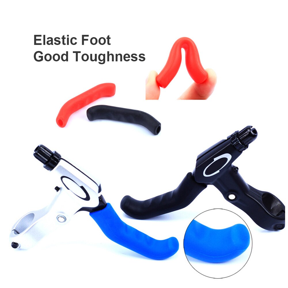 1 par de cubiertas de manillar de freno de bicicleta, funda de silicona para freno de tipo Universal, cubiertas de protección de palanca, accesorios de ciclismo