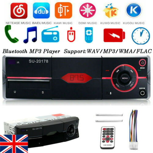 SU-20178 macchina stereo Lettore MP3 Unità di Testa Radio Fm Bt Usb Aux Supporto Del Telefono con Telecomando di Controllo Sd Bluetooth auto Radio