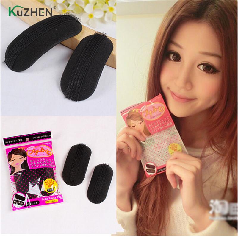 Broches para el pelo con de princesa, 2 uds., Base para el cabello, insertos de esponja para hacer moños en el pelo, accesorios de estilismo