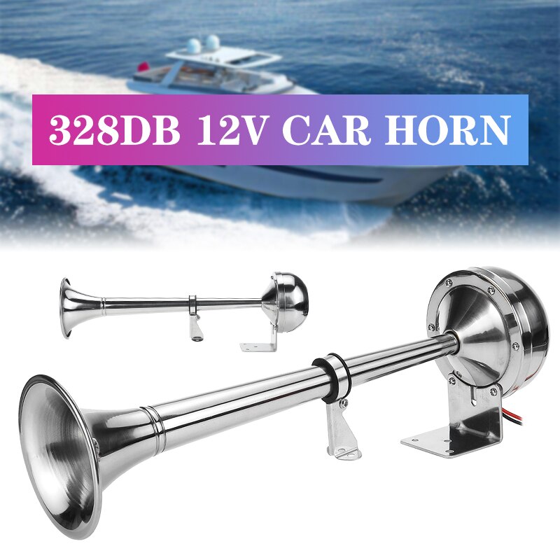 328db auto claxons super luid 12v enkele trompet luchthoorn compressor voor auto vrachtwagen boot trein claxon toeter voor auto geluidssignaal