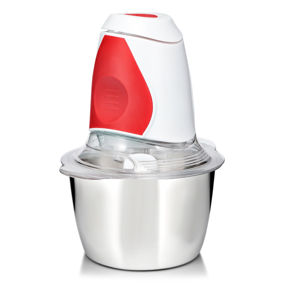 2L Powerful Meat Grinder Mixer Chopper Machine Multifunctional Household Electric Food Processor Stainless Steel Meat Blender