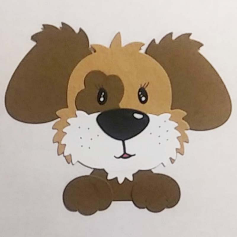 Dyr manke hund metall skjæringe dør scrapbooking album papir håndverk håndlaget kort sjablong kunst kutter