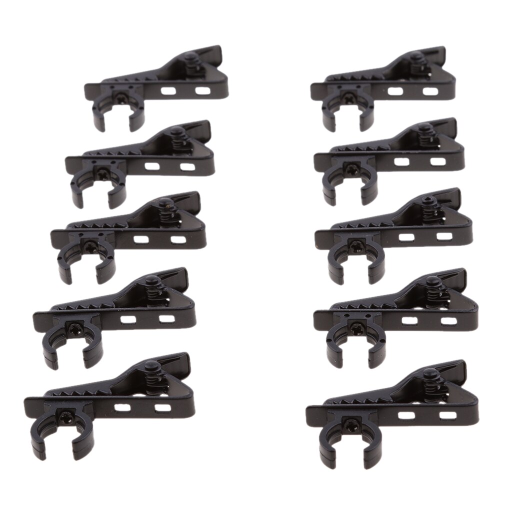 10 Pack Mini Lavalier Microfoon Clip Veilig Houden Shock Veilige Revers Mic Clamp Vervanging Kit 12Mm Diameter