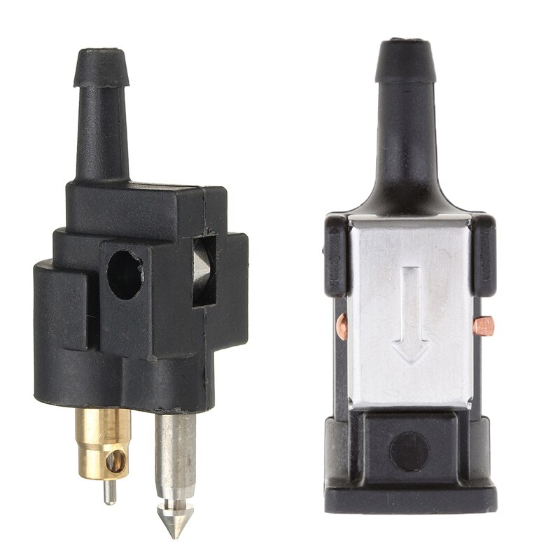 1 Pcs Outboard Engine Fuel Line Connector Gasoline & 1 Pcs Female Engine Side Motor Fuel Pipe Fuel Line Connector