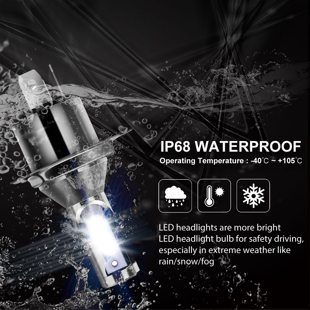 TXVSO8 Diode Lamp H4 Led Koplampen Voor Auto Mini 9003/HB2 Hi/Lo Universele Auto Cob 6000K Licht 55W/Lamp 26000LM 자동차 Led