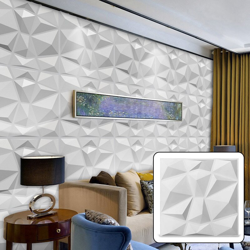 Panel de azulejos 3D de 30x30cm, pegatinas de pared de yeso 3D, papel tapiz para habitación, mural impermeable, pegatina de pared 3D para baño y cocina