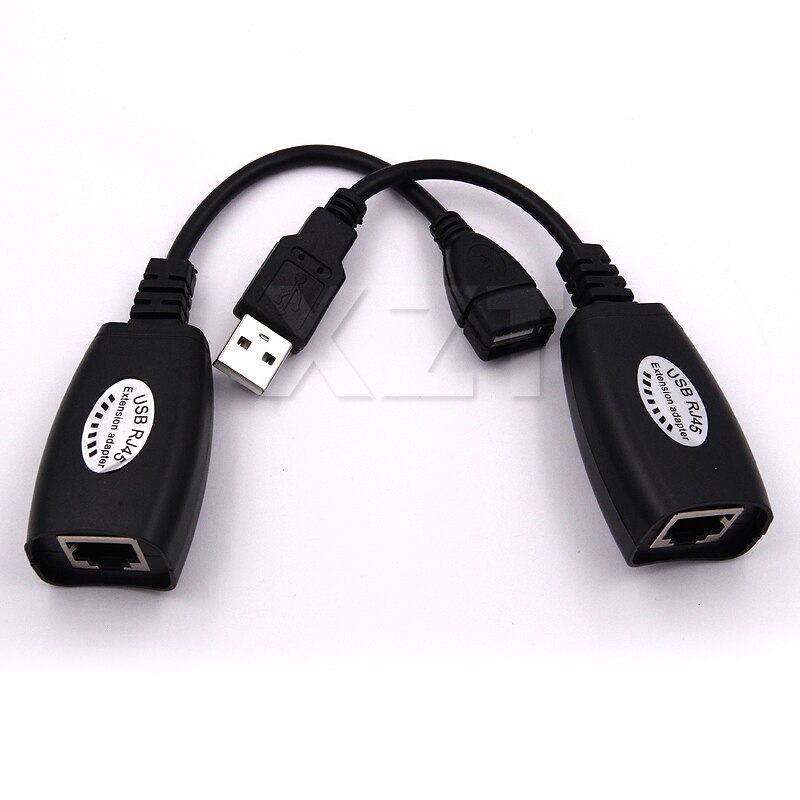 Mini USB RJ45 lan Cable Adapter Extension usb cat5 Extender Adapter Up To 150ft Using CAT5 LAN Cable USB to rj45