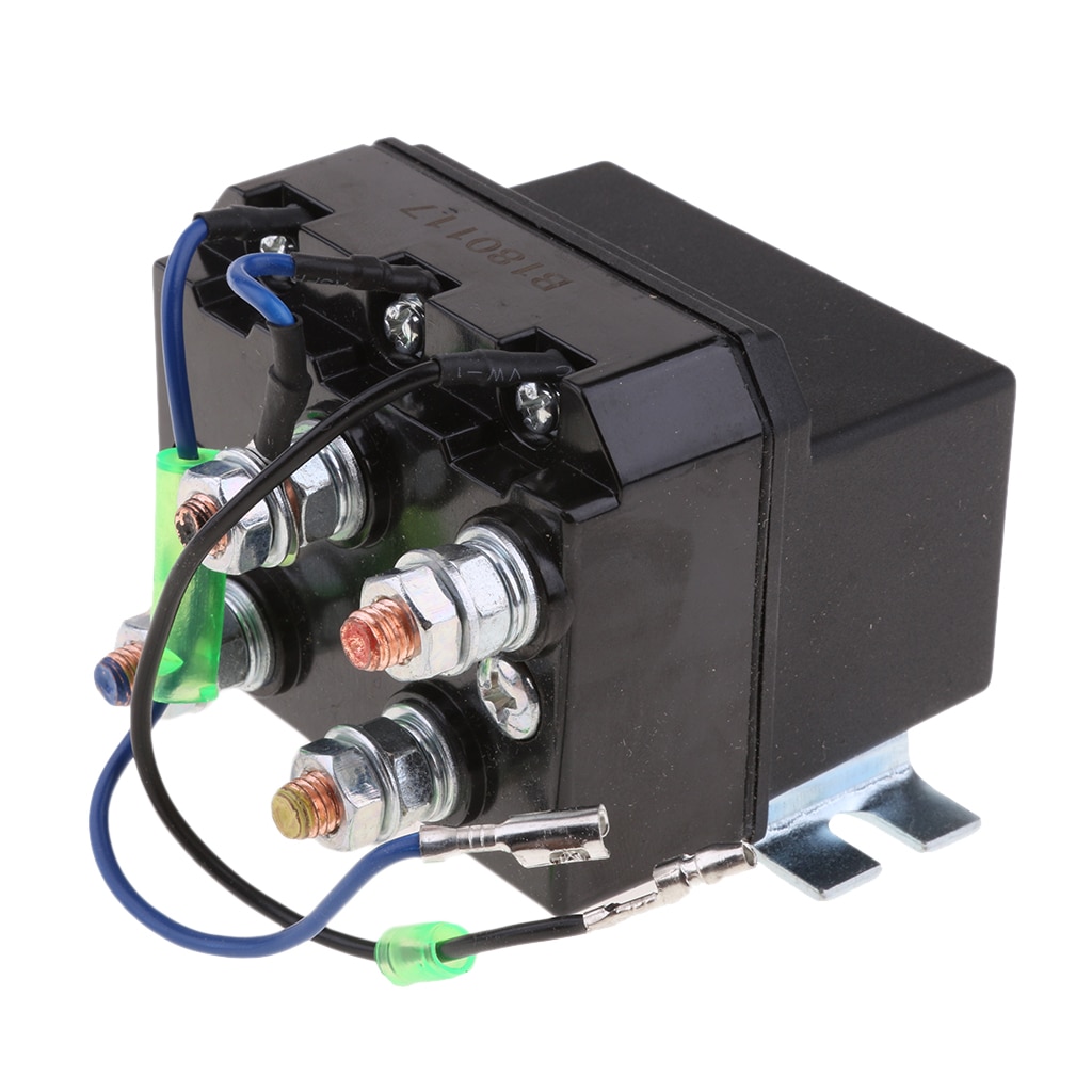 Cabrestante de 12V de CC de alta resistencia, relé de solenoide de marcha atrás, Contactor 200A ATV, cabrestante de camión, interruptor de pulgar basculante