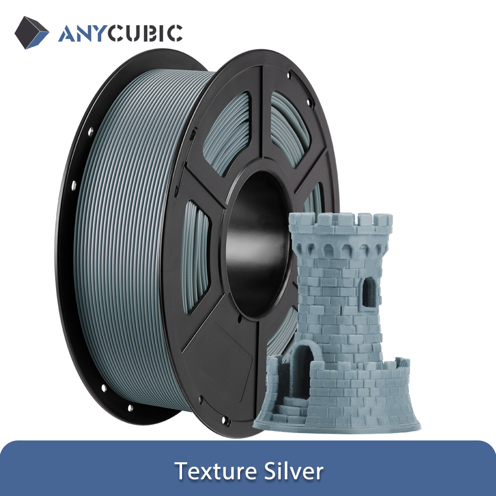 ANYCUBIC 3D Printer Multicolor Filament PLA 1.75mm 1kg/Roll Plastic Rubber Consumables Material For FDM 3D Printer Kobra 2 Pro: Glow green