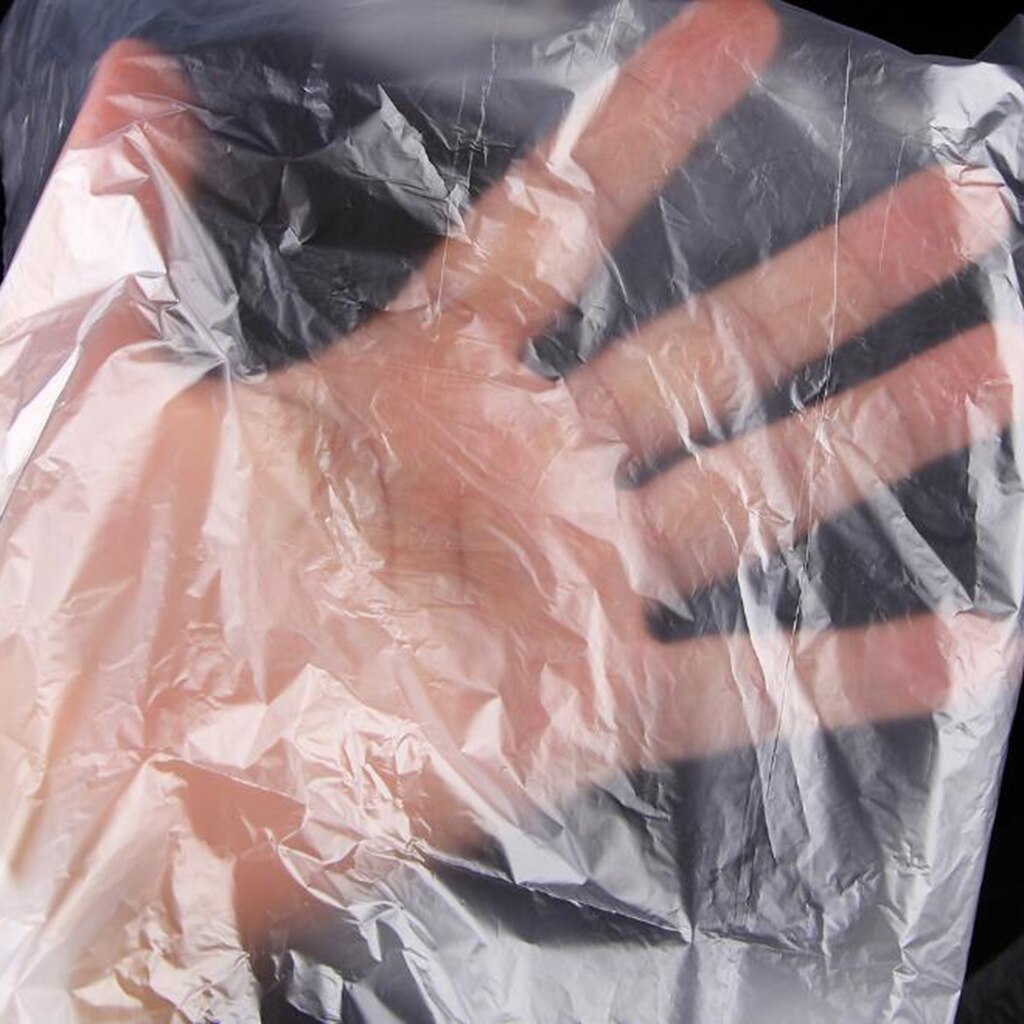 400Pcs Disposable Hair Cutting Cape Clear Salon Gown Hair Cut Barber Home Capes