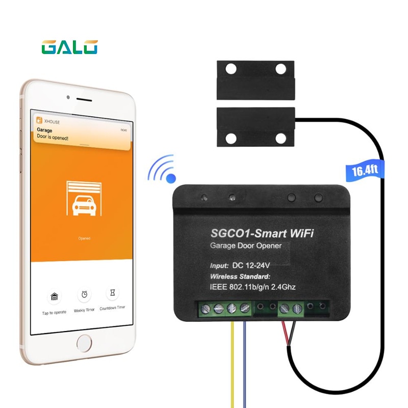 Newest release Garage door opener receiver wifi smart receiver use for galo brand swing sliding gate opener TX car