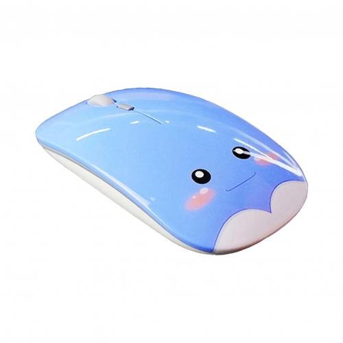 Portable 800/1200/1600 DPI Bluetooth 5.0 Wireless Cute Mouse Computer Accessory Mini Wireless Gaming Mouse Plug Play: Bluetooth Blue