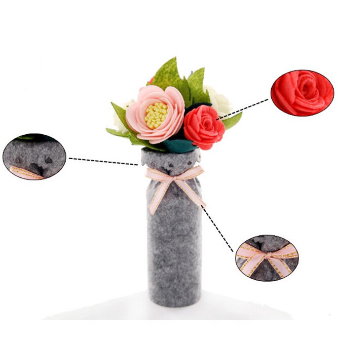 Set Fiori Finti Da Costruire Con Blocchi – Mazzo Eterno Con Cupola E Luci – Regalo Creativo Antistress
