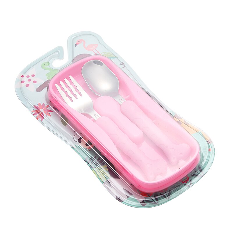 2 stks/set Rvs Vork Lepel Eetstokjes Reizen Ourdoor Camping Bestek Gereedschap draagbare Roestvrij Staal Servies 5 Kleuren