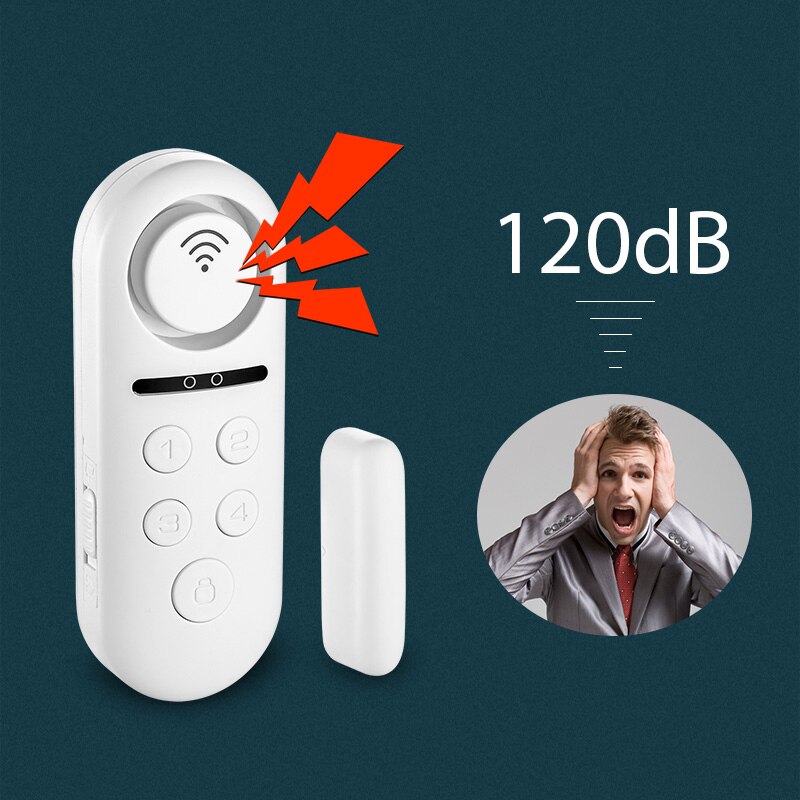 KERUI – système d'alarme de porte WD3, connexion WIFI, contrôle par application, capteur de fenêtre, mot de passe requis, système de sécurité, alerte anti-cambriolage