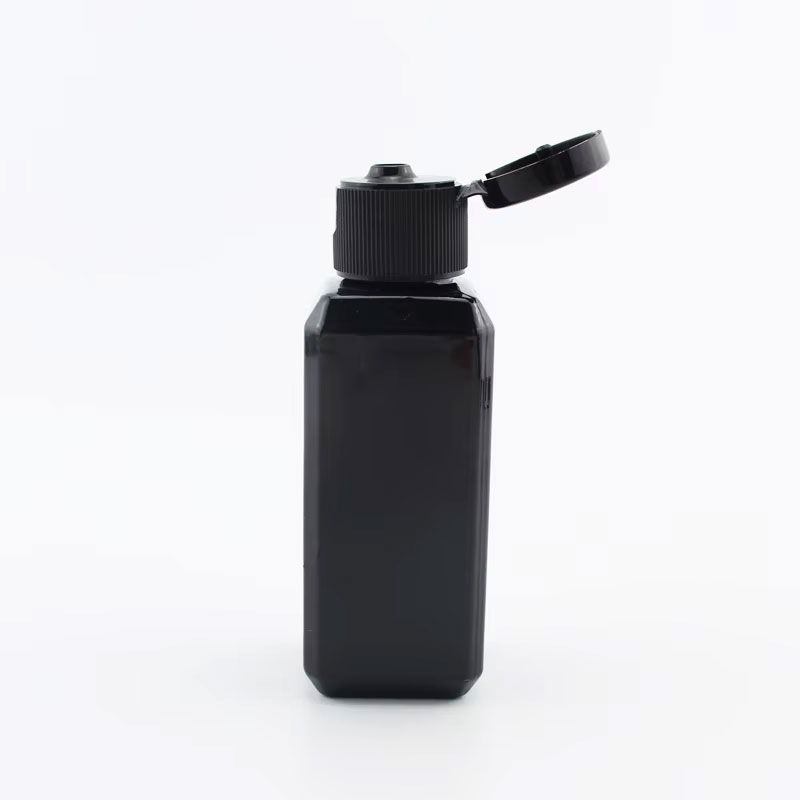 30 stk. 50ml tomme 100ml firkantede plastflasker med skrukork, reisebeholdere til kosmetikk, prøveemballasje til personlig pleie: Gul / 100ml