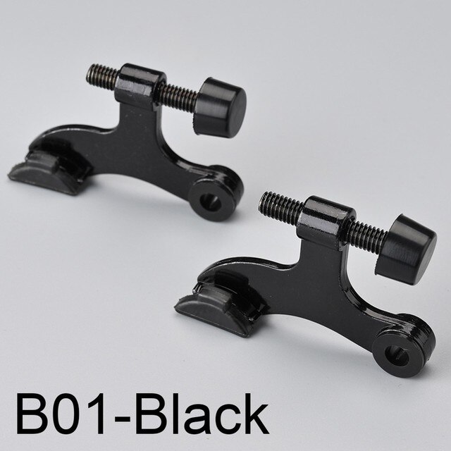 2pcs Hinge Pin Door Stopper Adjustable Heavy Duty Doorstops Wall Mounted Thicken Zinc Ally Door Stops: Black