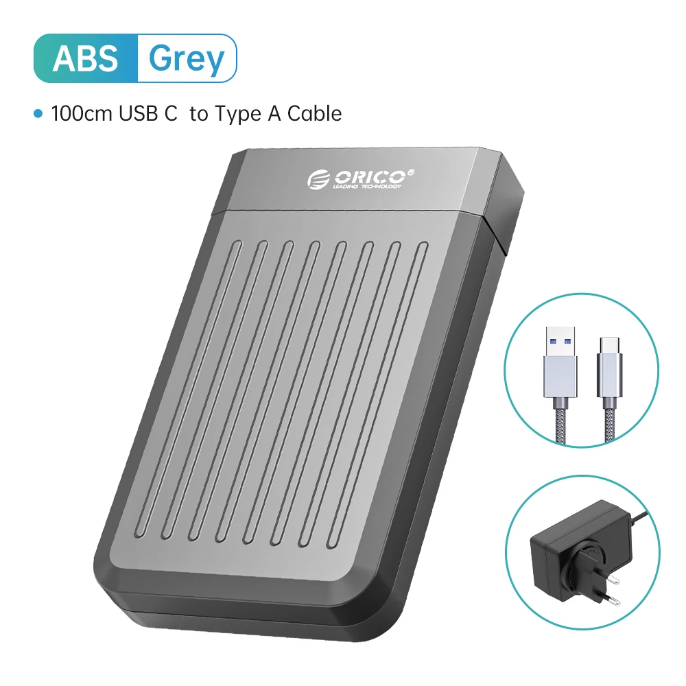 Orico Hdd Case 3.5 "Harde Schijf Behuizing Usb Type C Sata 6Gbps Voor Ssd Hdd Externe Harde Schijf Case Ondersteuning Uasp 18Tb