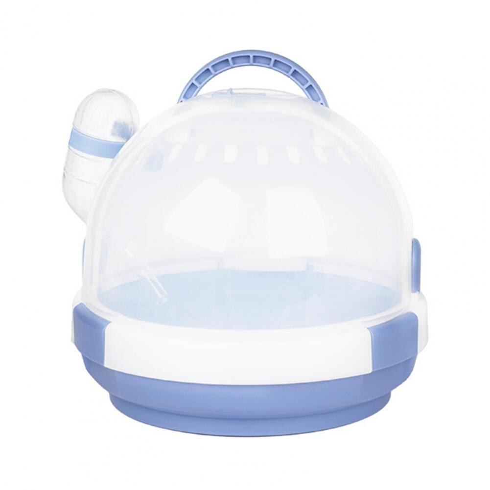Hamster Travel Cage Space-saving Keep Warm Universal Small Animals Guinea Pig House Travel Cage: Blue