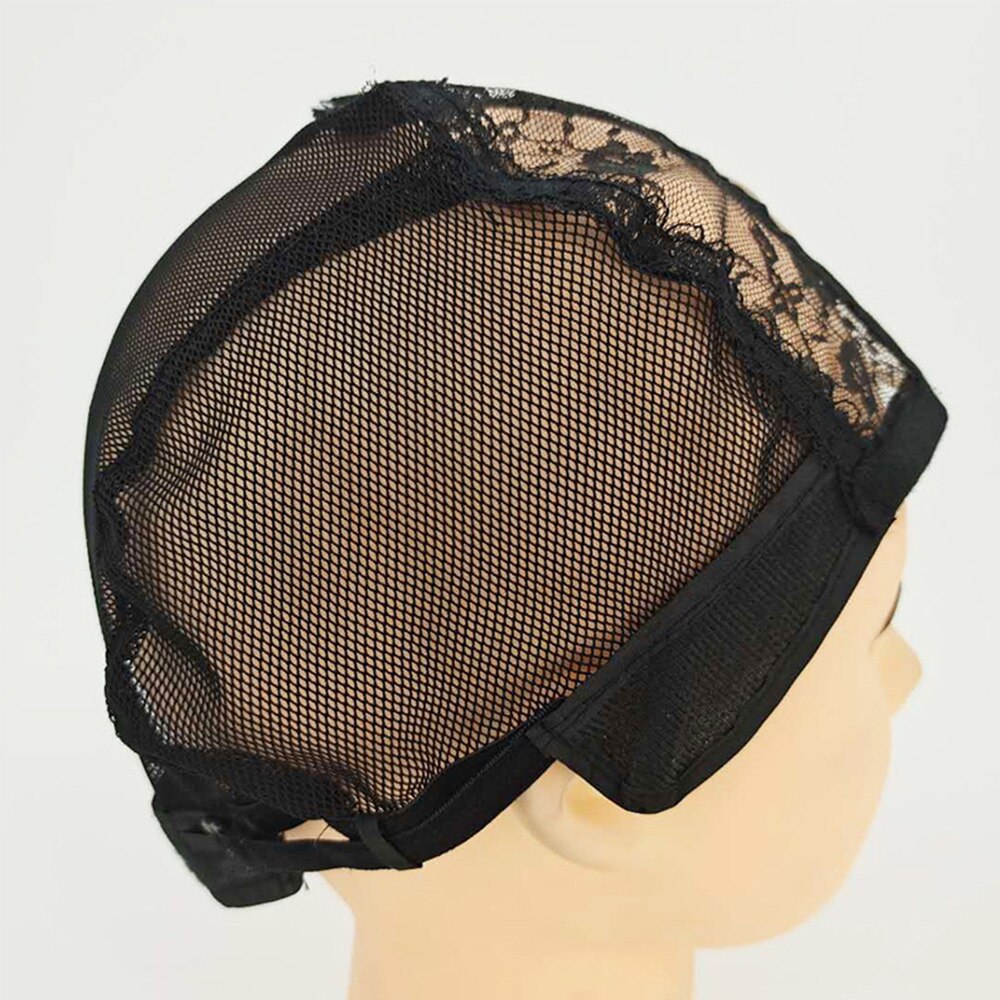 Bh -024 schweizisk blonde net paryk cap fabrikant, justerbar limfri vævning paryk cap med kamme