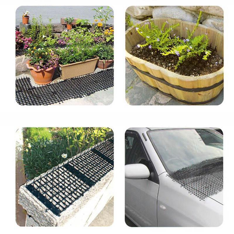 Tapis de table Anti-chat de jardin HYD88 | Tapis en plastique, 2m HYD88, protège chat de jardin, protection contre les pierreries