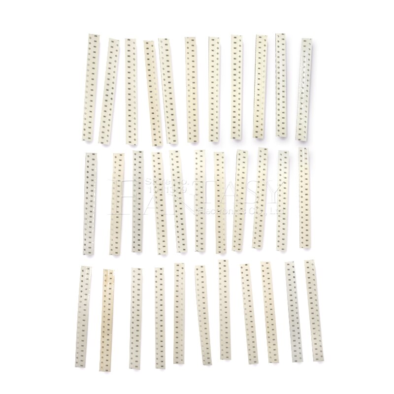 36values*20pcs=720pcs 0603 SMD Capacitor assorted kit 1pF-10uF component diy samples kit and original