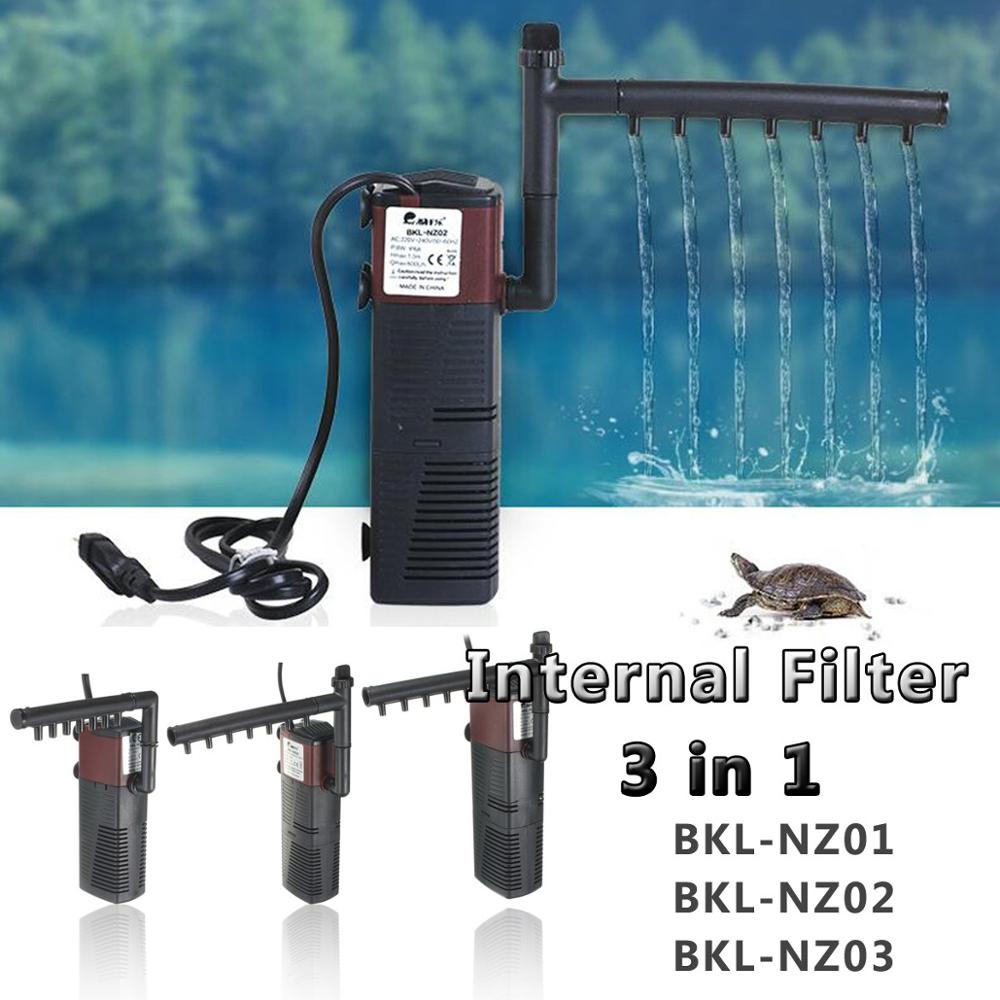 Aquarium Internal Filter Pump 3 in 1 Fish Tank Submersible Oxygen Pump Multifunctional water Pump