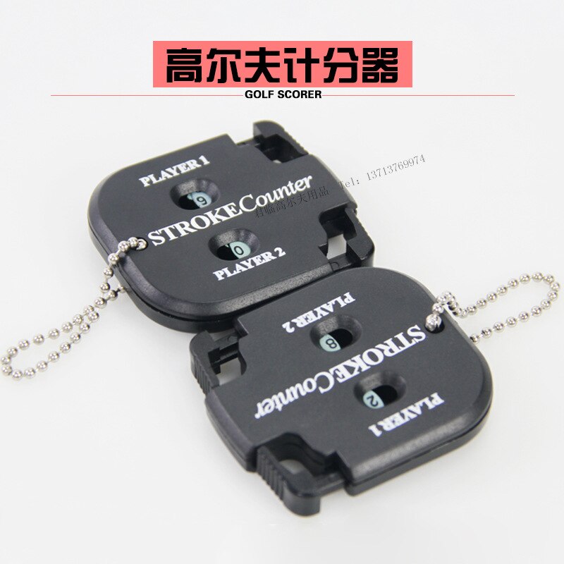 Golf Scoring Device Square Scoring Device Double Score Board Fans Accessories Small Carriable Convenient