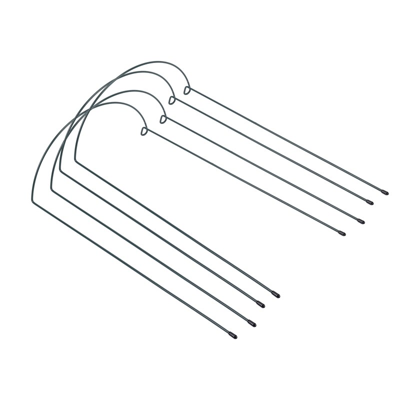 Best 12 Pack Plant Support Stake Metal Garden Plant Stake Green Half Round Plant Support Ring Plant Cage Plant Support