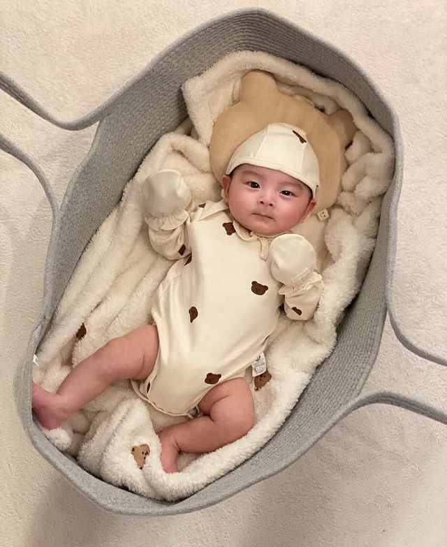 Cesta de dormir tejida para bebé, nido portátil para recién nacido, cama para dormir al aire libre, cuna infantil: Gray