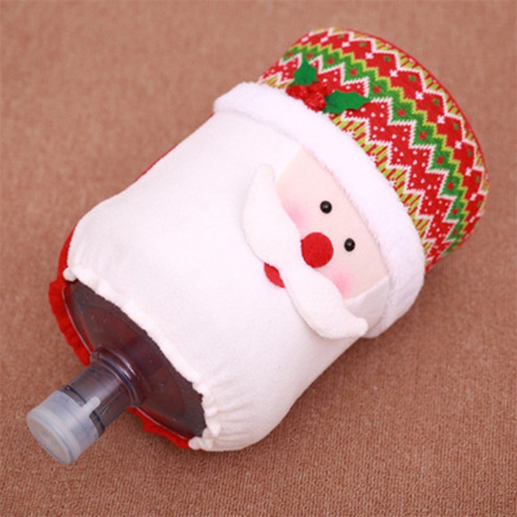 Christmas Decorations Elastic Water Bucket Cover Dispenser Drinking Fountain Decorations Cute Water Bucket Dust Cover