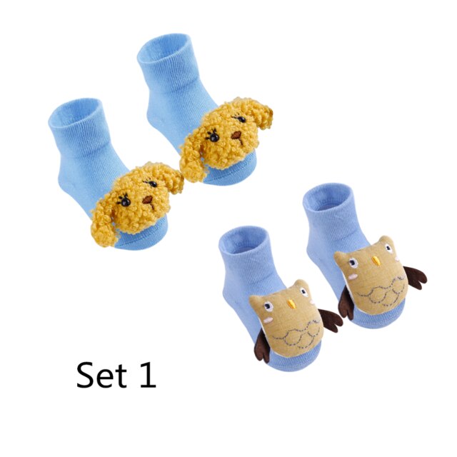 2 Paare/los Neugeborenen Baby Socken Art Baumwolle Socken Baby Mädchen SchöNe nicht-Unterhose kurz Socken Kleidung Zubehör Für 0-12 monat: einstellen 1