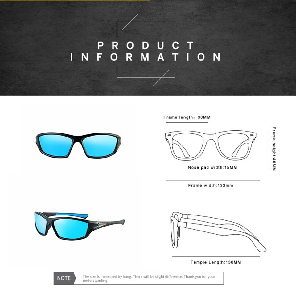GOBYGO Fishing Luxury Polarized Sunglasses Men&#39;s Driving Shades Sun Glass Vintage Driving Travel Fishing Classic Sun Glasses